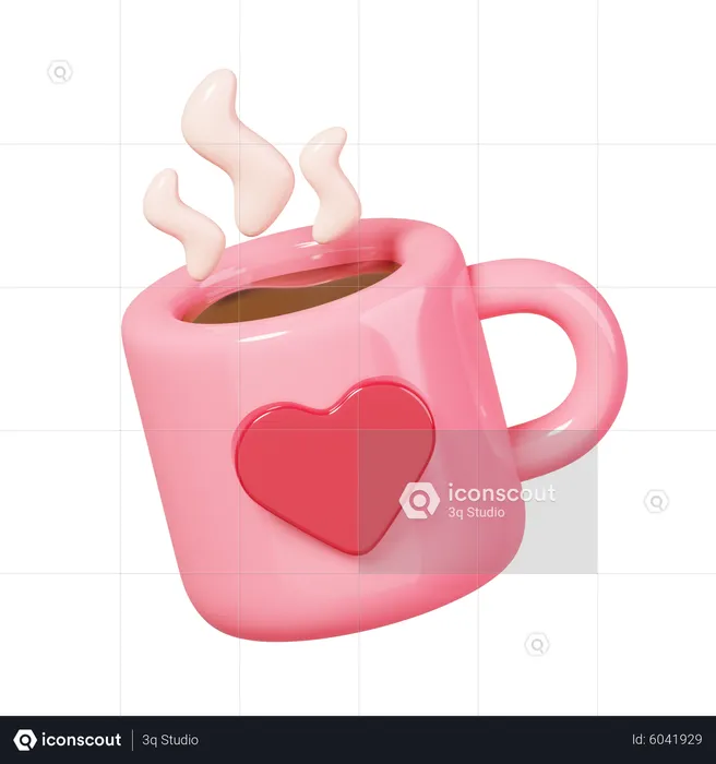 Amor cafe  3D Icon