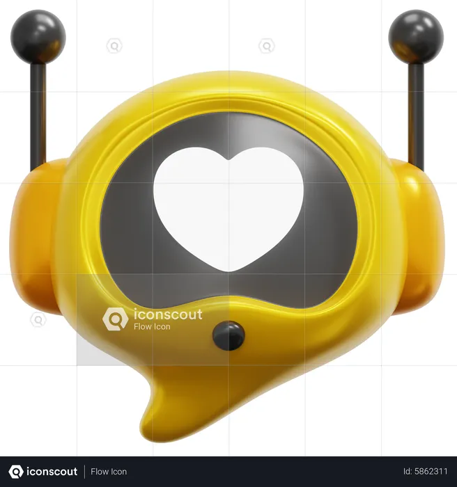 Bot de chat de amor  3D Icon