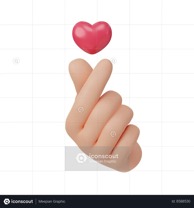 Amor coreano  3D Icon