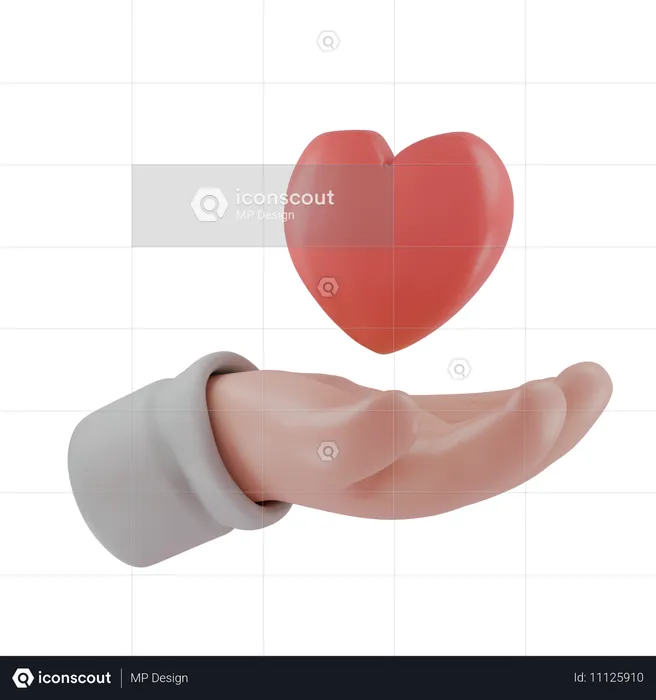 Cuidado de amor  3D Icon