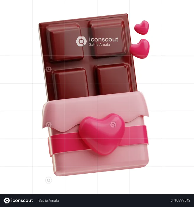 Amor chocolateado  3D Icon