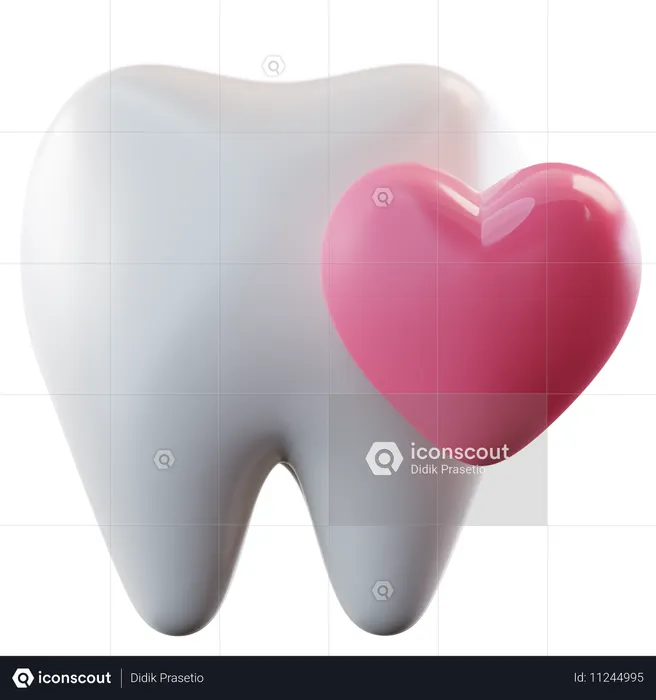 Dentes de amor  3D Icon