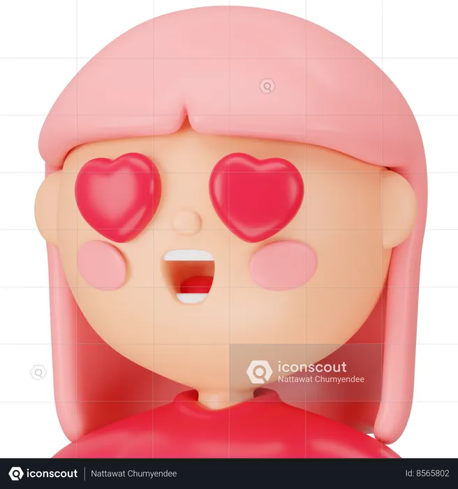 Amor femenino  3D Icon