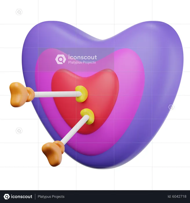 Amor foco  3D Icon