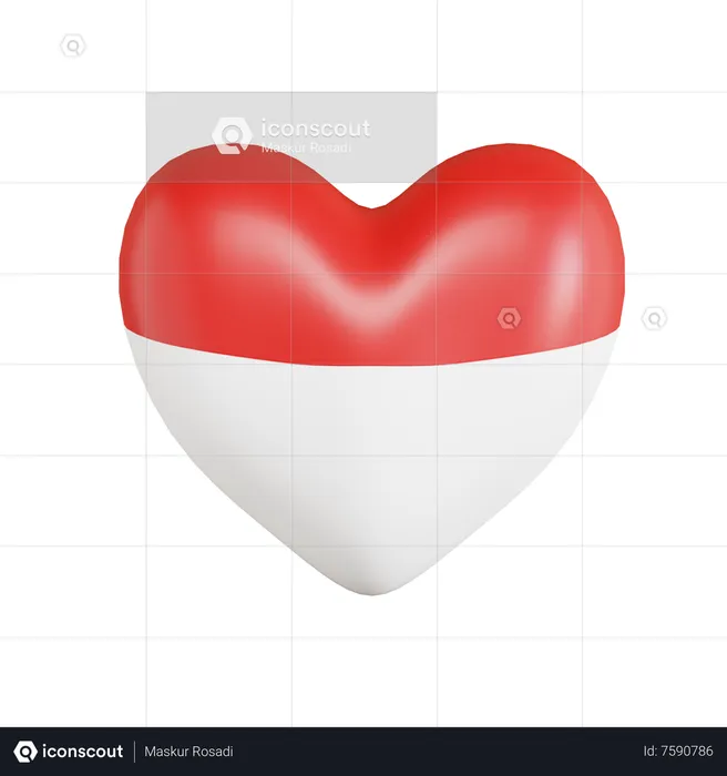 Amor indonesia  3D Icon