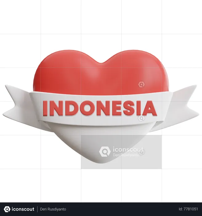 Amor indonesia  3D Icon