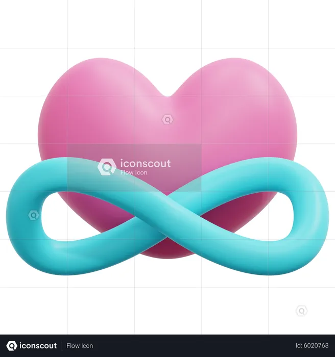 Amor infinito  3D Icon