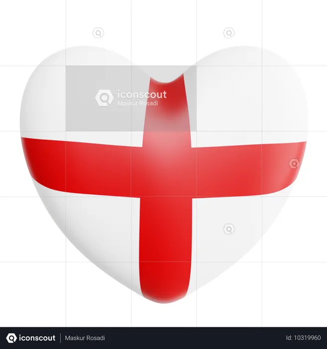 Amo a inglaterra  3D Icon