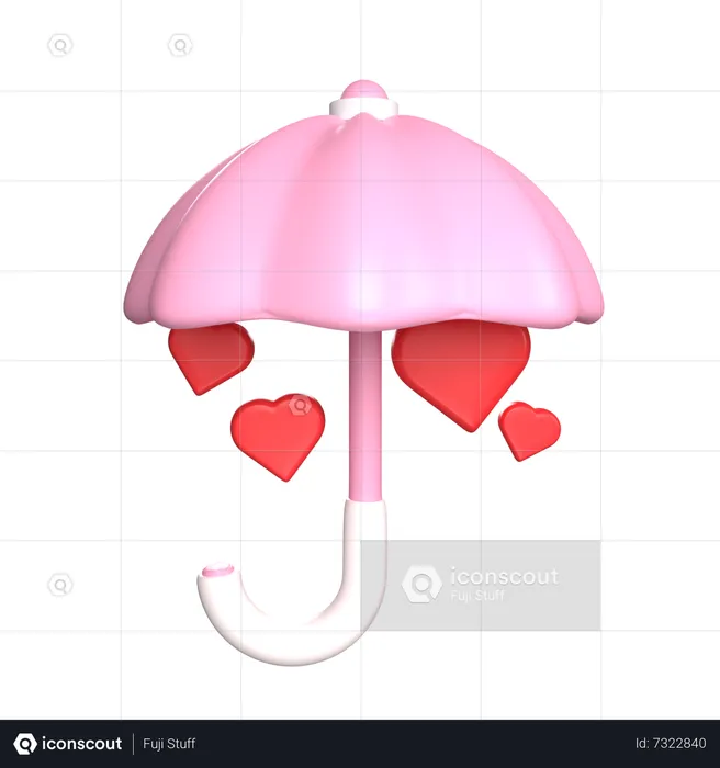 Amar la lluvia  3D Icon