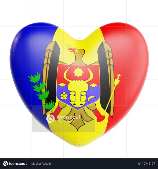 Golpear moldavia  3D Icon