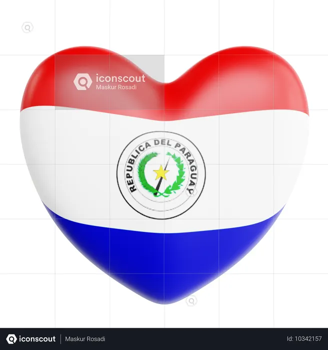 Amor paraguay  3D Icon