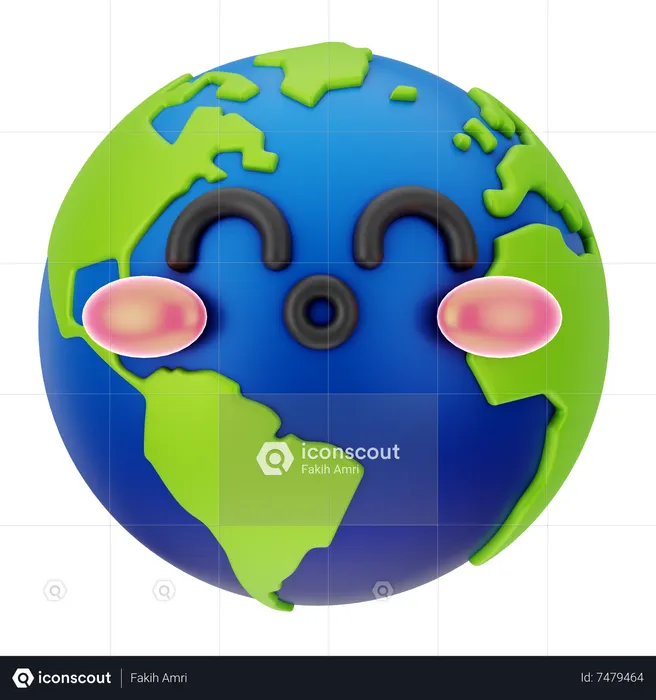 Amo a terra  3D Icon
