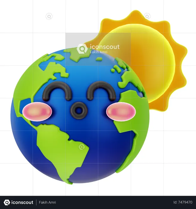 Amar la tierra  3D Icon