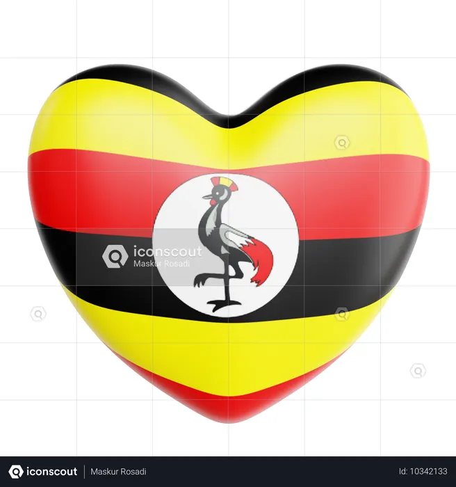 Amo Uganda  3D Icon