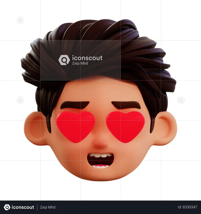 Emoji amoroso Emoji 3D Icon