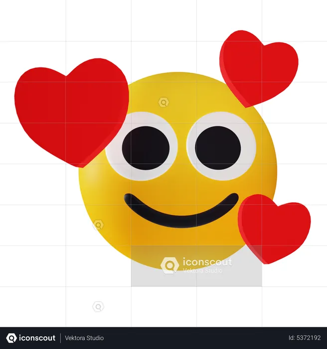 Emoji amoroso Emoji 3D Icon