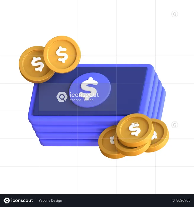 Amount Of Money  3D Icon