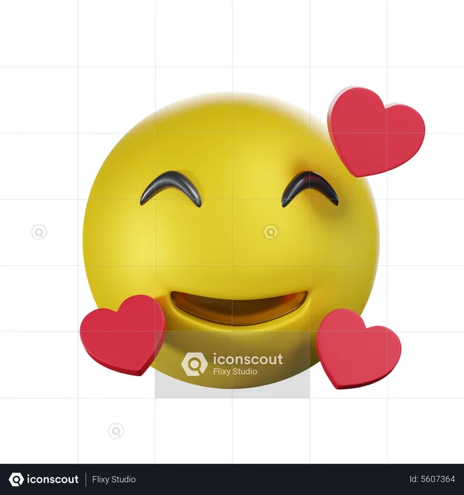 Amour Emoji 3D Icon