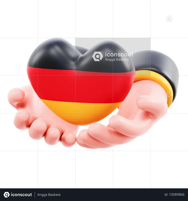 J'aime l'Allemagne  3D Icon