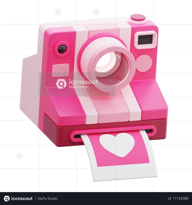 Caméra d'amour  3D Icon