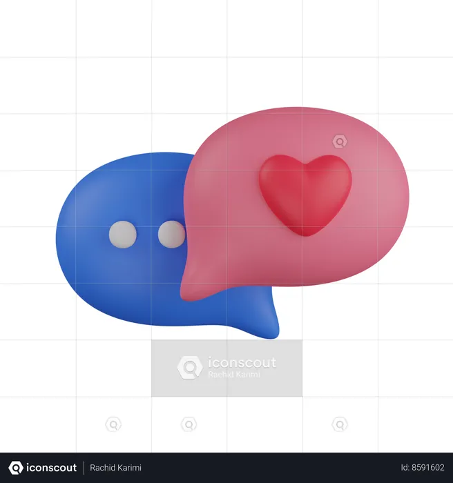 Discussion d'amour  3D Icon