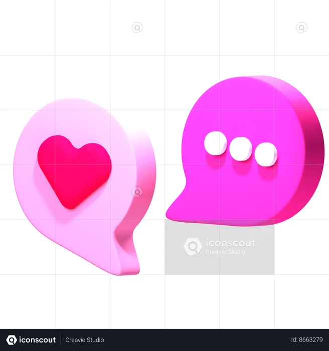 Discussion d'amour  3D Icon