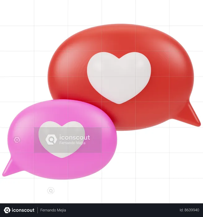 Discussion d'amour  3D Icon