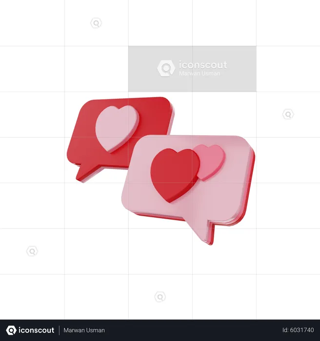 Discussion d'amour  3D Icon