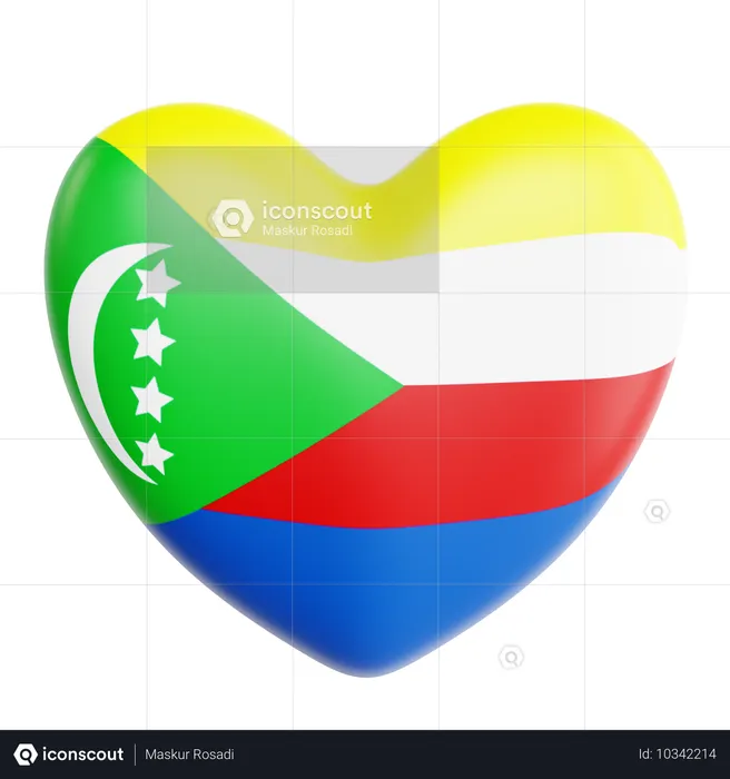 J'aime les comores  3D Icon