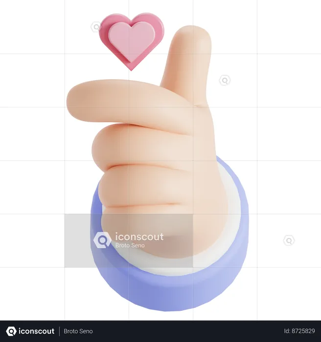 Doigts d'amour  3D Icon