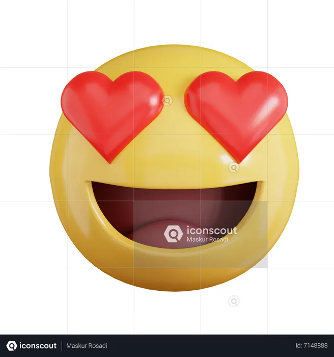 Amour Emoji Emoji 3D Icon