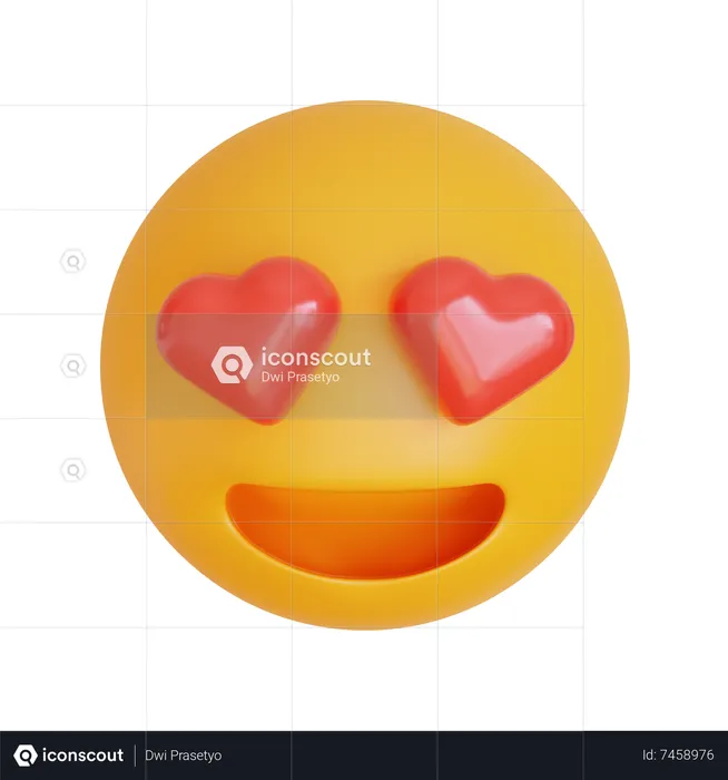 Amoureux Emoji 3D Icon