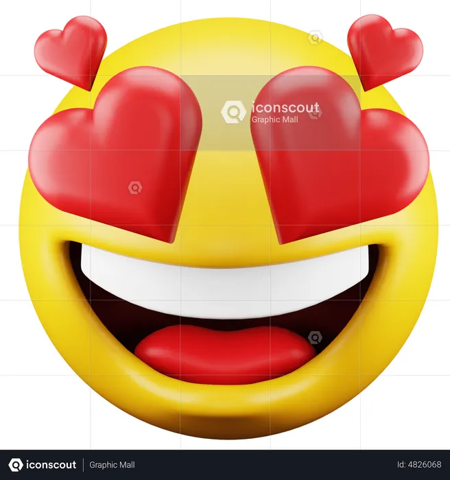 Emoji amoureux Emoji 3D Icon