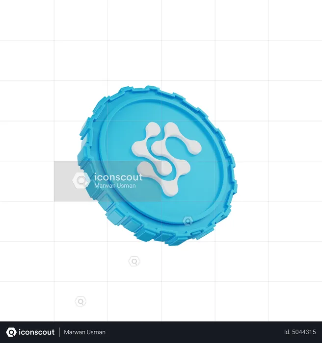 Amp Coin  3D Icon