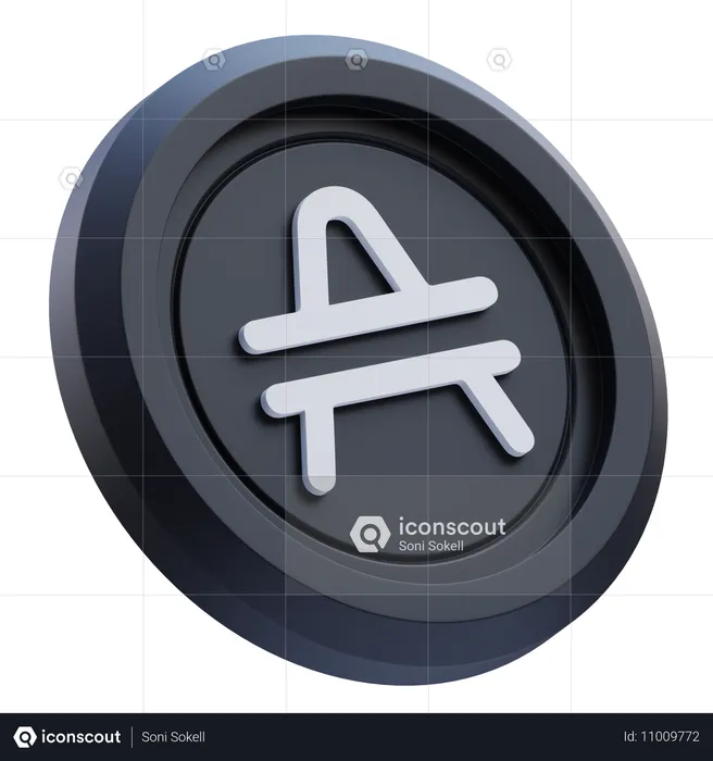 AMP Crypto  3D Icon