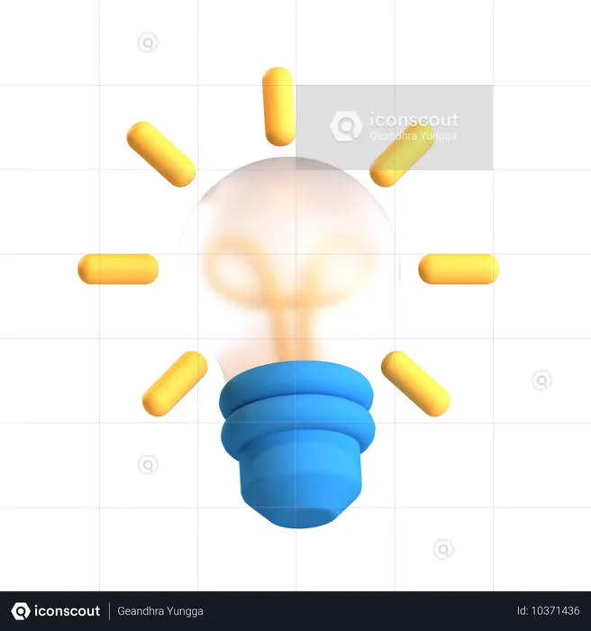 Ampoule  3D Icon