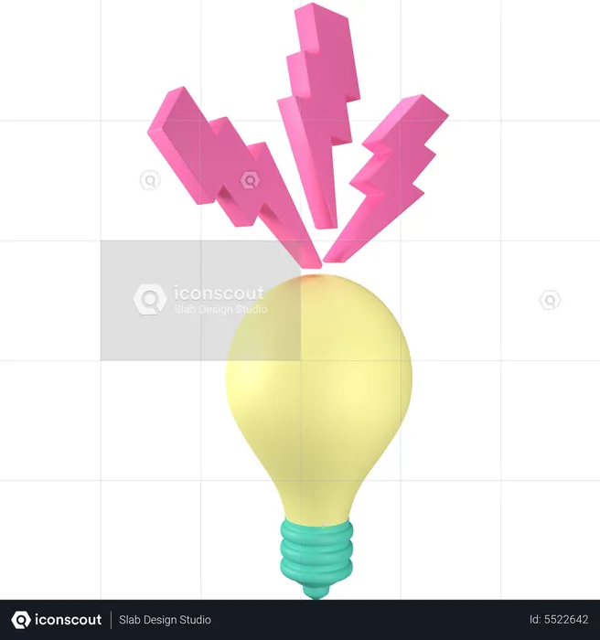 Ampoule  3D Icon