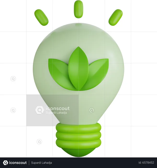 Ampoule écologique  3D Icon