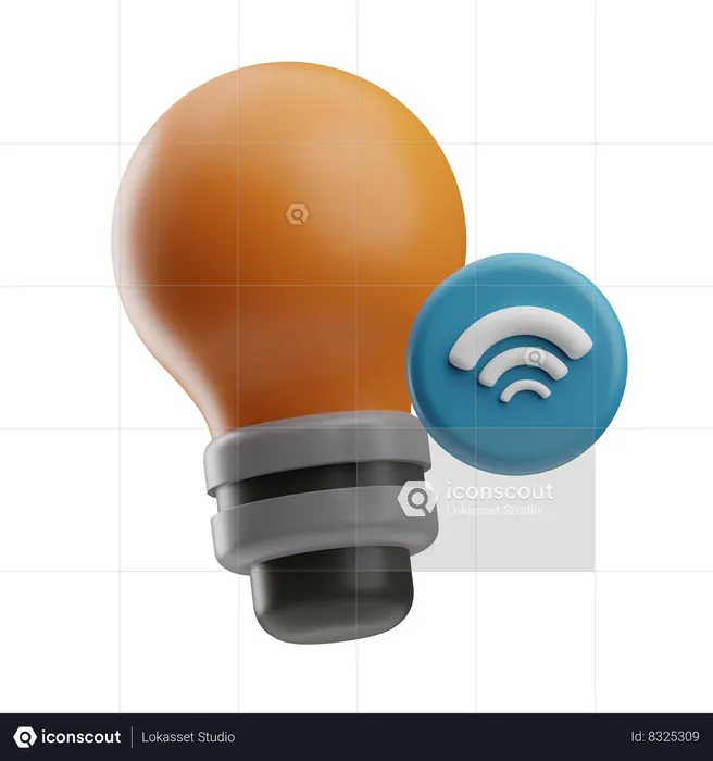 Ampoule intelligente  3D Icon