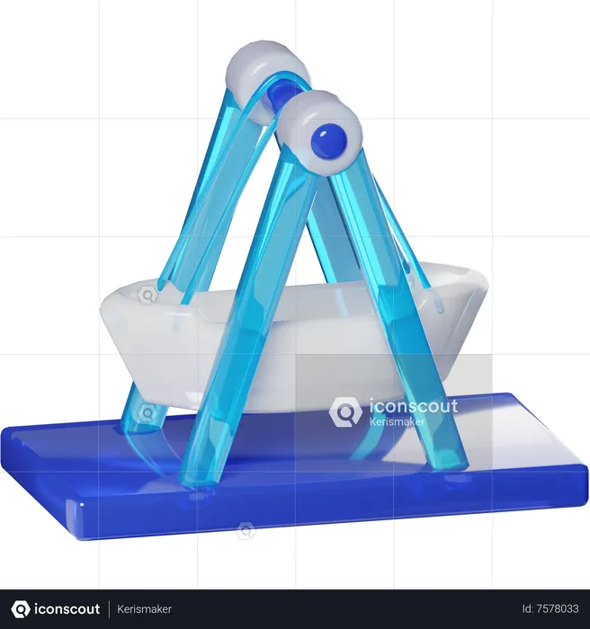 Amusement Boat  3D Icon