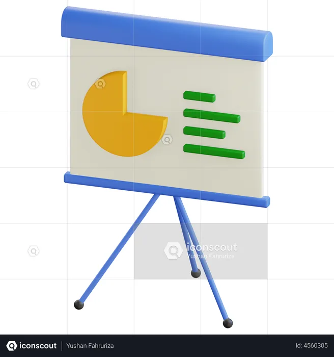 Apresentação de análise  3D Icon