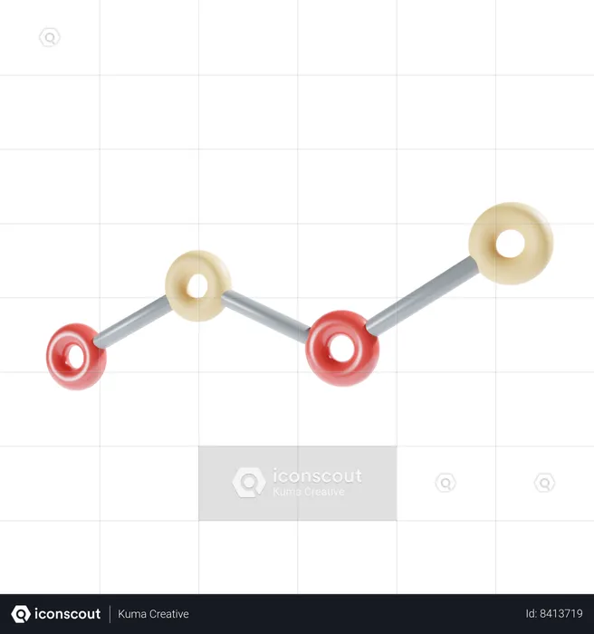 Crescimento de análise  3D Icon