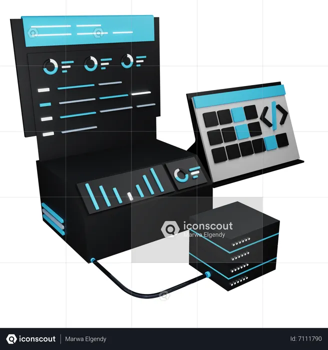 Análise de banco de dados  3D Icon