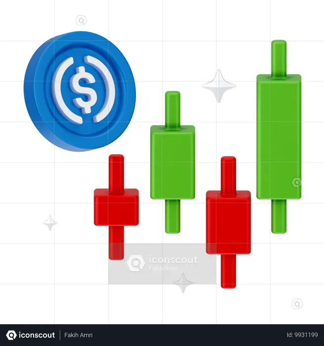 Análise de crescimento  3D Icon