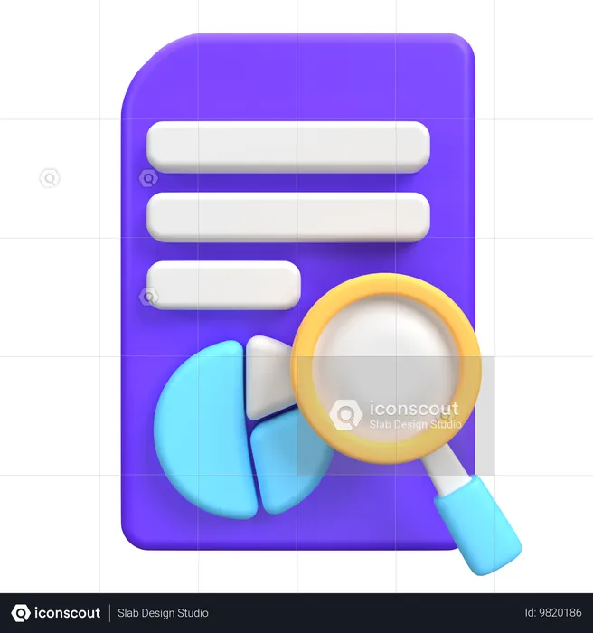 Análise de dados  3D Icon