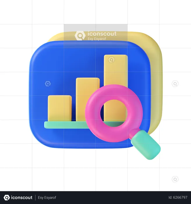 Análise de dados  3D Icon