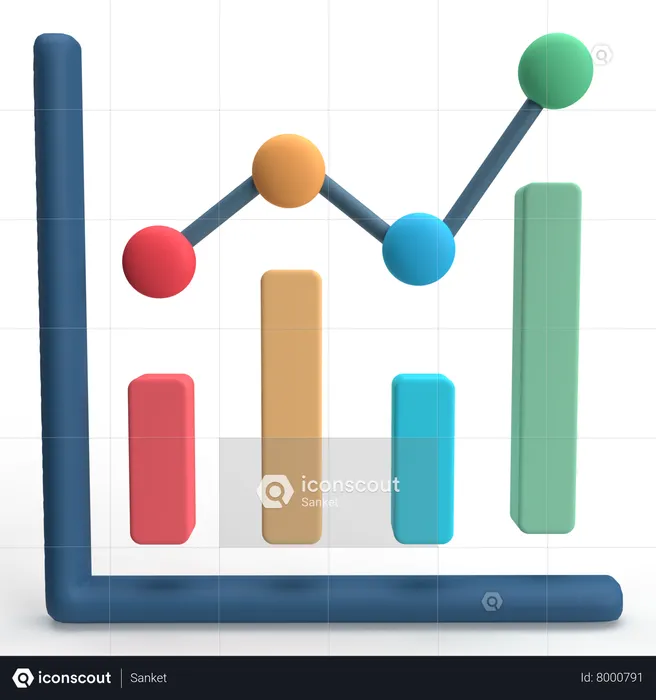 Análise de dados  3D Icon