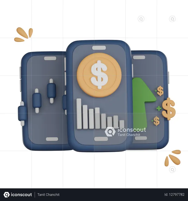 Análise de investimentos  3D Icon