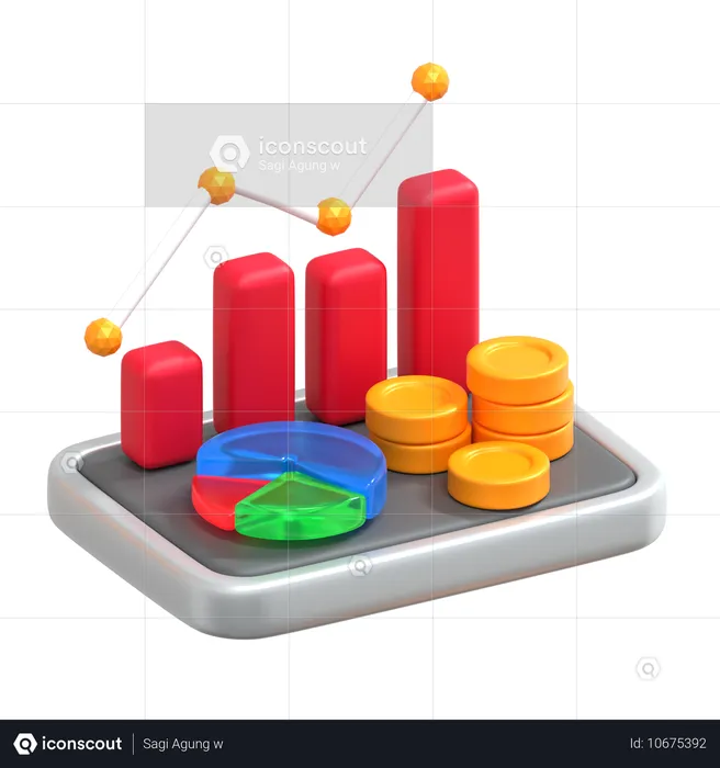 Análise de negócio  3D Icon