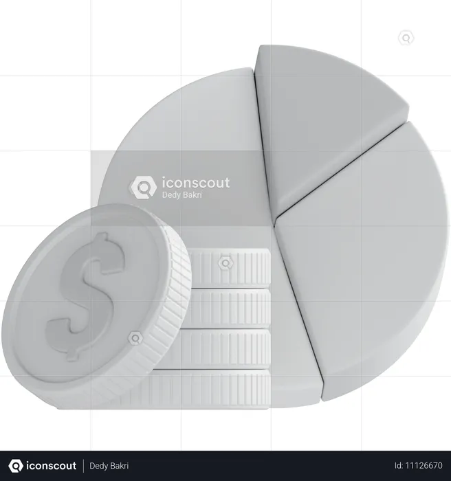 Analise financeira  3D Icon